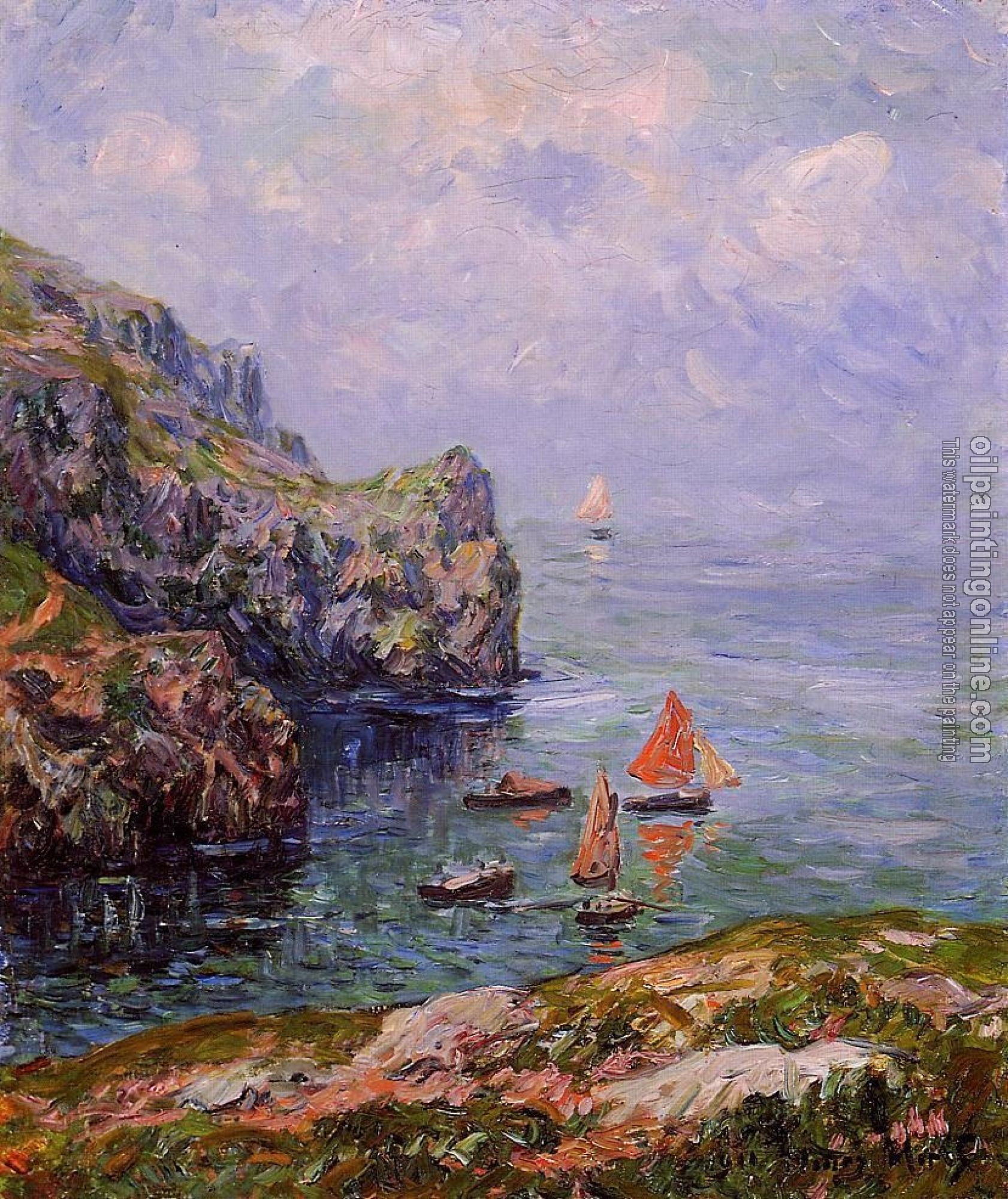 Moret, Henri - Stormy Weather, Brizellec, Finistere